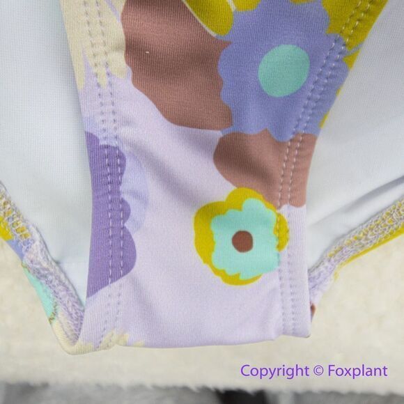 New! Set! Beth Richards Delrey Bikini Top and bottom, 70’s floral bikini, M+S - Picture 5 of 12